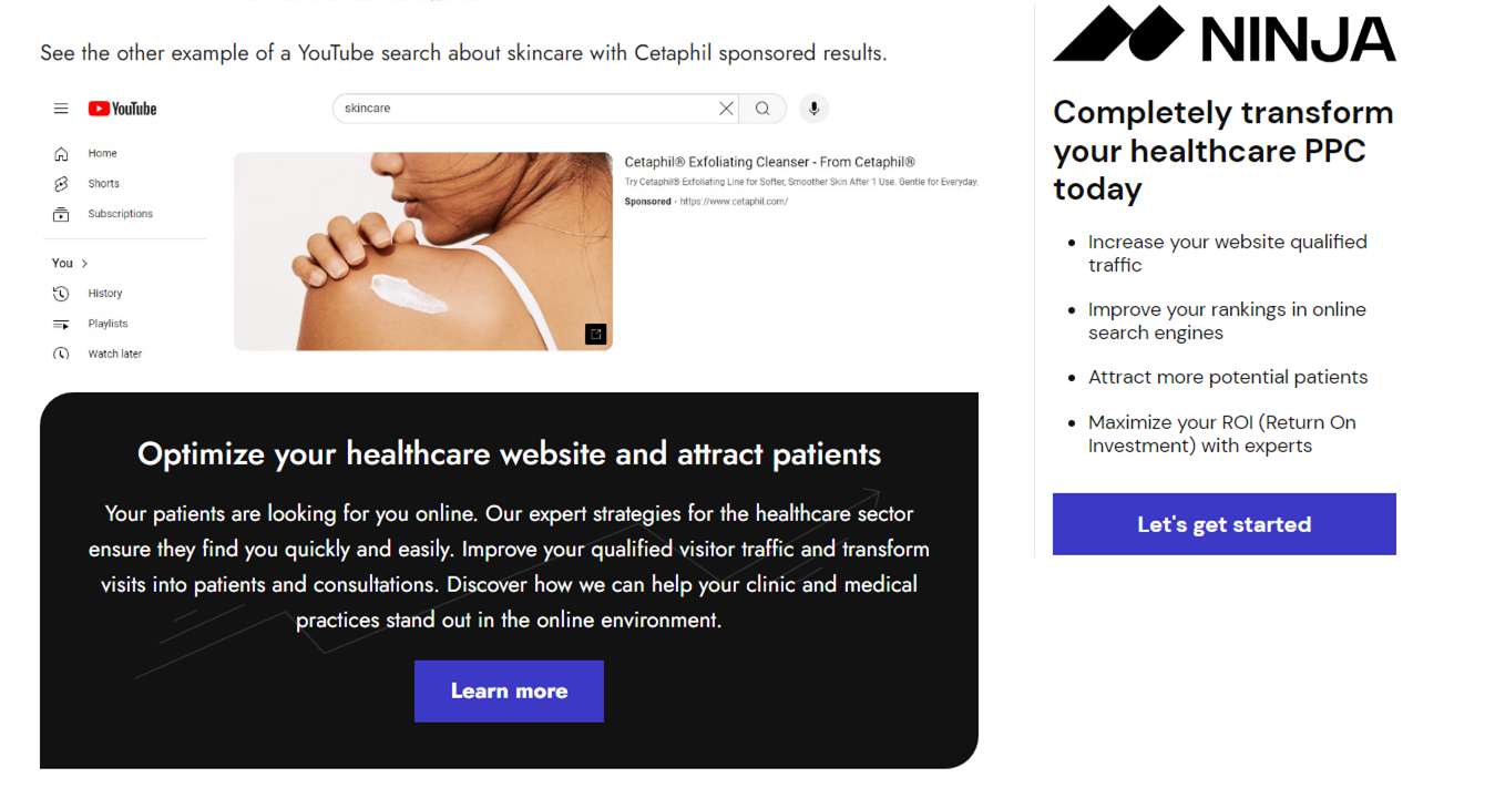 Copywriting example, CTA boxes in the middle and sidebar of a blog post, Geri Mileva