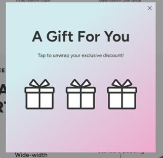 Copywriting example, discount on the next purchase, Geri Mileva