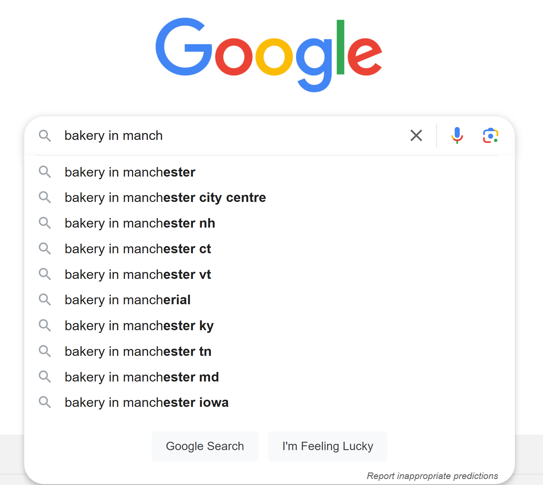 Copywriting, Google Suggest, Geri Mileva