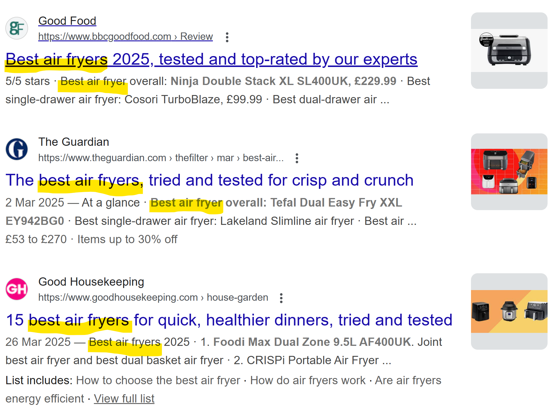 Copywriting, Google displays title tags and meta descriptions, Geri Mileva