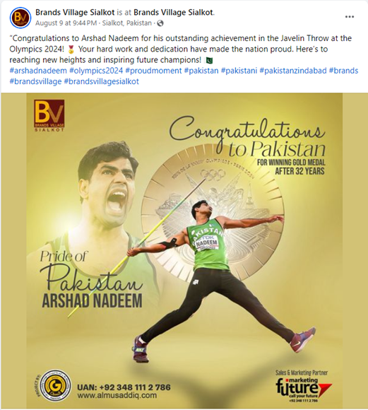 Copywriting, examples of congratulatory posts from local brands 2, Geri Mileva