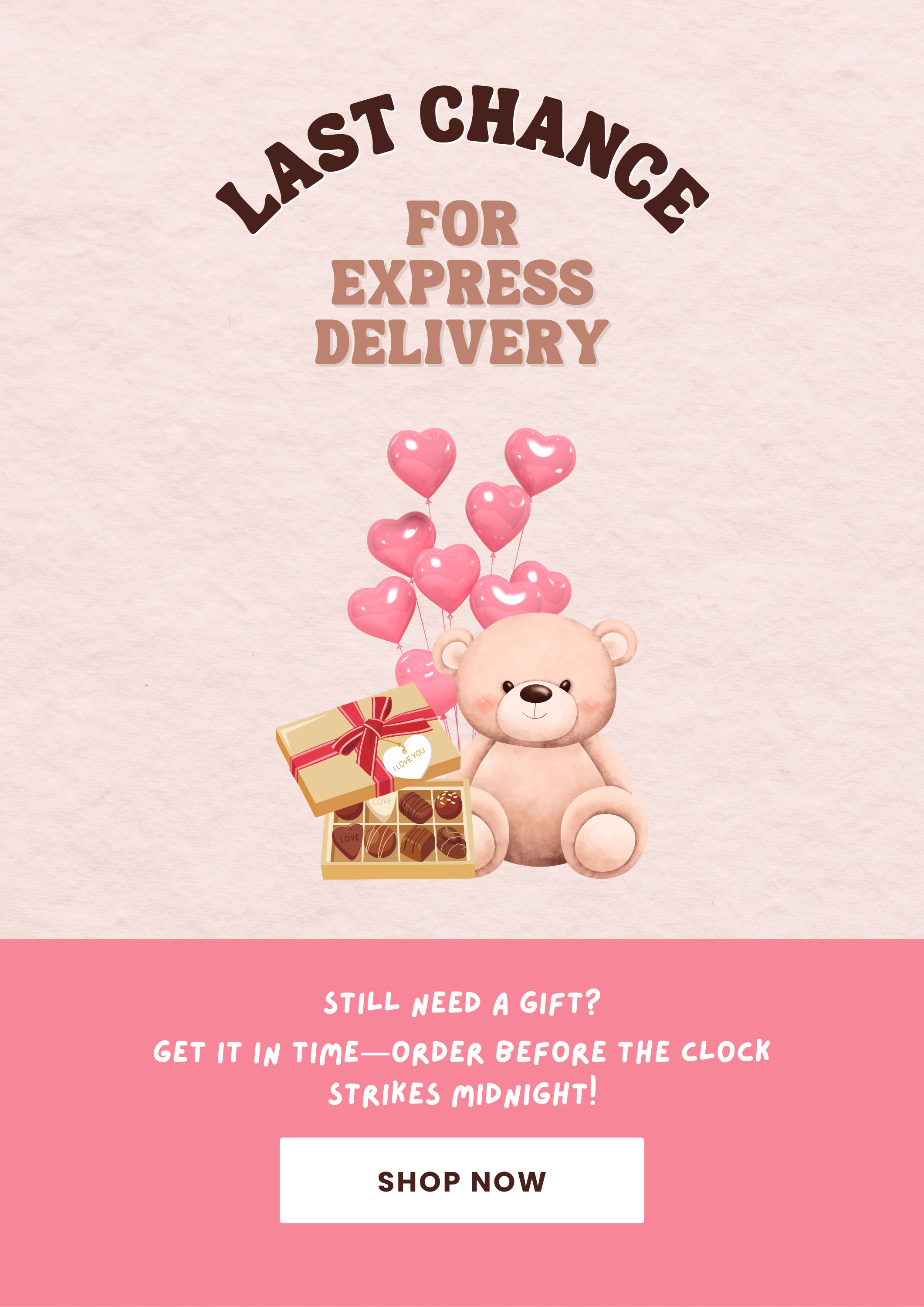 Copywriting, sample Valentine's card for last-minute gifts, Geri Mileva