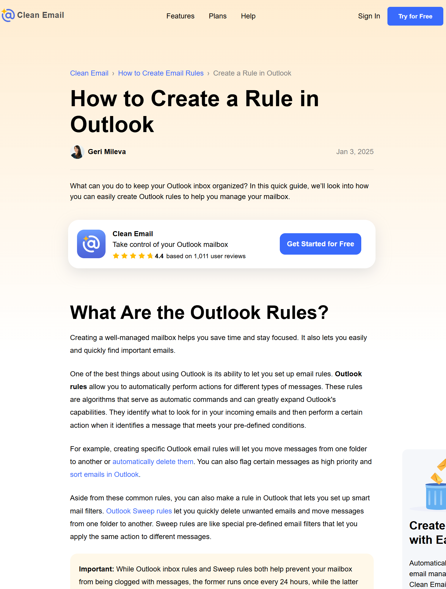 Copywriting examples, customer journey, awareness stage 2, Geri Mileva